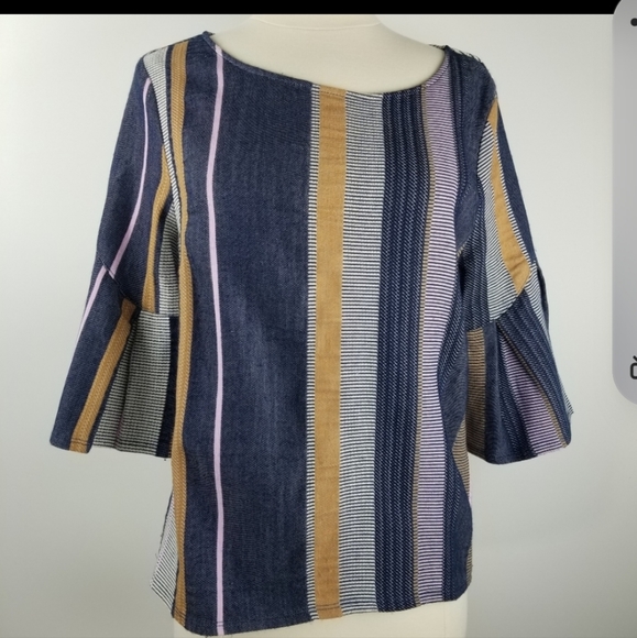 Anthropologie Dolan Multi Color Strip Design - Picture 2 of 3